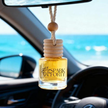 Ocean Car Perfume Car Air Freshener 30-Day Luxury Essential Oil Cologne Scent Gift Set for Men & Women, Auto Diffuser for Truck SUV Long-Lasting Fresh Scent