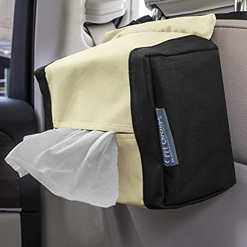 FH Group E-Z Travel™ Napkin Tissue Dispenser Holder Fits Most Cars, SUVs, Trucks, and Vans Beige - color: Beige