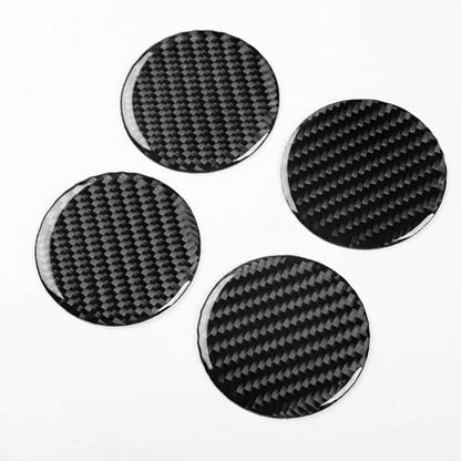 Black Carbon Fiber Compatible with Chevrolet/Chevy Malibu 2016 2017 2018 2019 2020 2021 2022 2023 2024 2025 Accessories Car Hub Center Cap Cover Exterior Trim Sticker Decal 4pcs - color: Hub Cap