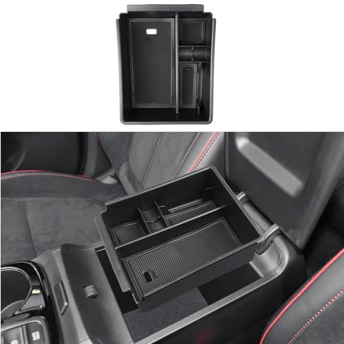 ECOZEN Center Console Organizer For 2022-2026 Hyundai Tucson Accessories - Armrest Box Organizer Tray Only Fit 2022-2026 Tucson With Automatic Transmission - NOT Fit 2025-2026 Tucson Limited/Hybrid - color: 2022-2026 Tucson with Automatic Transmission