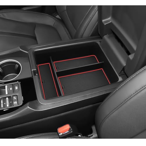 LUWU 2026 Passport Center Console Organizer Compatible with 2024 2025 2026 Honda Passport & 2023 2024 2025 Pilot & 2024 2025 Ridgeline Accessories Armrest Console Organizer Armrest Insert Tray (Red) - color: 2024-2026 Passport & 2023-2025 Pilot Red
