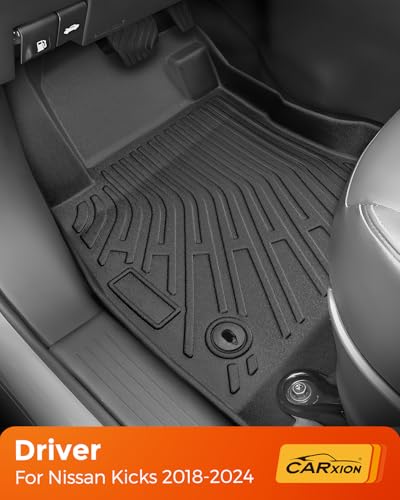 CARxion® for Nissan Kicks Floor Mats & Cargo Liner (2018-2024, All-Weather TPE, 4PCS Full Set,Not for 2025)