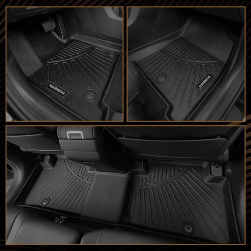 Naibeve Floor Mats for Cadillac Optiq 2025 2026 - All Weather for Cadillac Optiq Floor Mats Liners 2 Row & Cargo Mat & Backrest Mats Accessories - size: 21)Optiq|2025-2026