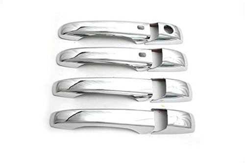 Chrome Durable ABS Door Handle Cover and Door Side Mirror Cover Trim Kit for 2011-2016 Jeep Grand Cherokee / 2011-2016 Dodge Durango