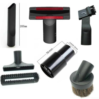 6-in-1 Vacuum Cleaner Nozzle Kit With Crevice, Dusting & Upholstery Tools For 32Mm 35Mm Hoses, For Home Car Furniture Corners Blinds Cleaning Accessories