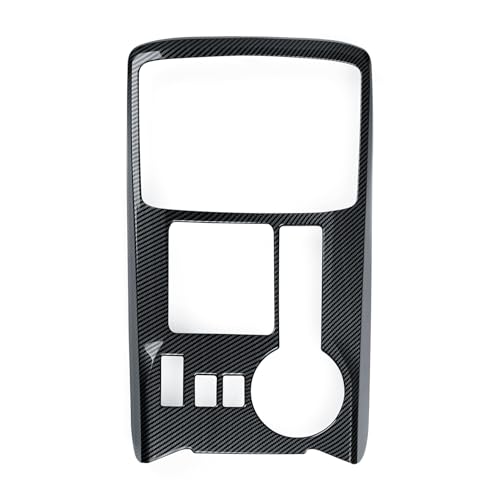 Car Carbon Fiber Decal Gear Shift Panel ABS Sticker Cover Interior Trim Accessories for Toyota 4Runner SUV 2010-2025 Black - color: Gear Shift