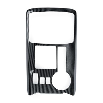 Car Carbon Fiber Decal Gear Shift Panel ABS Sticker Cover Interior Trim Accessories for Toyota 4Runner SUV 2010-2025 Black - color: Gear Shift