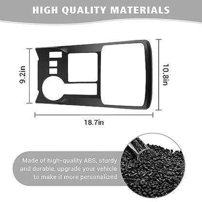 Jimen Compatible with Toyota 4Runner 2010-2023, Gear Shift Panel Cover Interior Trim Accessories (Matte Black) - color: Matt Black