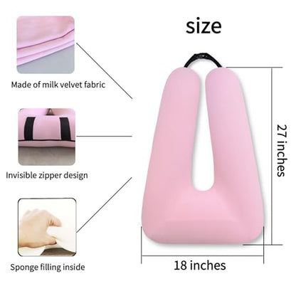 FHSGGP Travel Pillow Car Pillow Kid Car Sleeping The Sleeping Aid for Adults and Kids on Road Trips Sponge Kids Travel Pillow Provides Body and Head Support Pink - color: D-pink