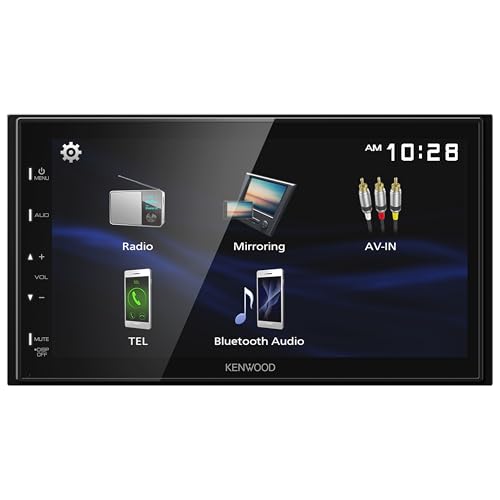 KENWOOD DMX150BT 6.8" Capacitive Touchscreen Digital Multimedia Receiver – Bluetooth, USB Mirroring for Android, Rear Camera Input, 13-Band EQ