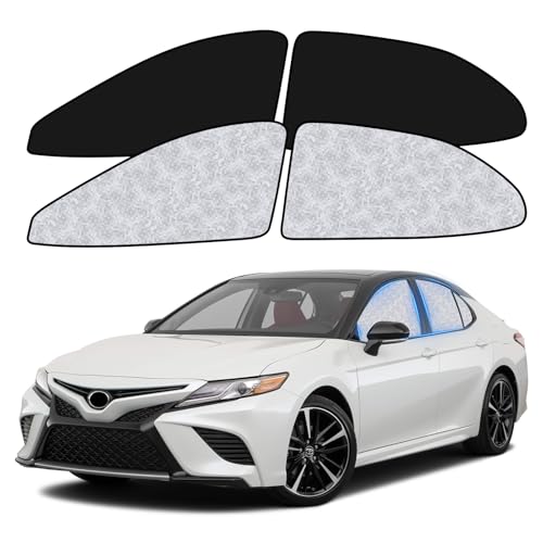 ZATOOTO Car Window Shades for Toyota Camry 2018-2023, 4 Pcs Magnetic Car Window Covers, 100% UV Protection Foldable Privacy Curtains Side Window Sun Shade for Baby Breastfeeding Sleeping Camping - color: Toyota Camry 2018-2023