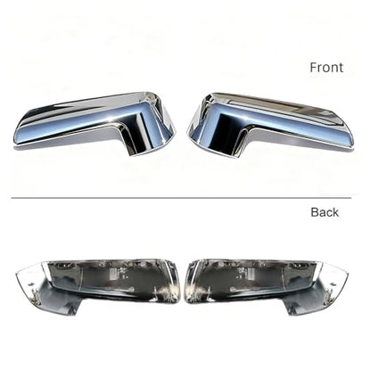 Mirror Cover Caps Compatible with GMC 2019-2025 Chevy Silverado 1500 and GMC Sierra 1500 Accessories (Chrome) - color: Chrome