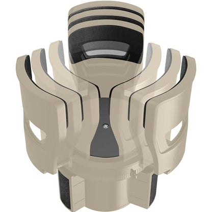 GORILLA GRIP Patent Pending Adjustable Car Cup Holder Expander, Keeps Water Bottle Secure, Expands to Fit 18 to 48 oz Large Bottles, Yeti, Owala, Stanley with Handle, Coffee Mug Insert for Cars, Tan - color: Tan