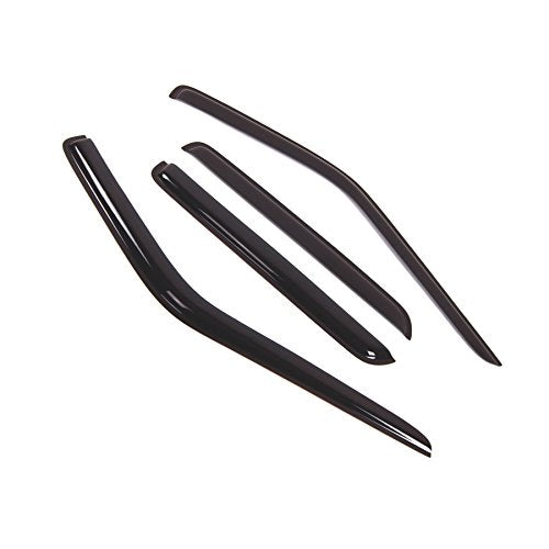 Outside Mount Window Vent Visors Rain Guards Compatible with Infiniti QX4 1997-2004 | Side Window Wind Deflectors Rain Shields | Black Tinted, 4 Pcs Set, BGWV-349-2 - color: Black Tinted, size: For Infiniti QX4 1997-2004