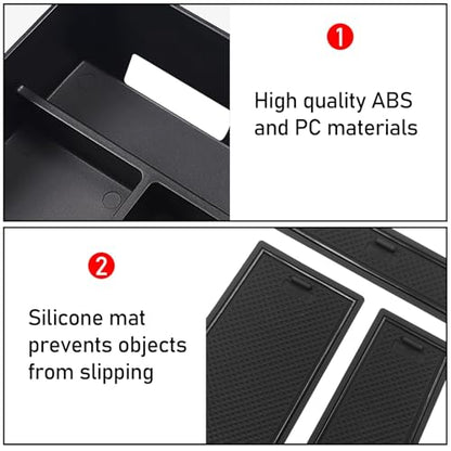 Jaronx Compatible with BMW X5 G05/ X6 G06/ X7 G07 Center Console Organizer, Console Organizer Tray Storage Compatible with BMW X5 G05/ X7 G07 2019-2026, X6 G06 2020-2026 - size: G05/G06/G07 Console Organizer