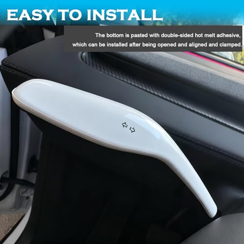 YHCDSEA Steering Lever Cover for Tesla Model Y Juniper, Gear Shift Cover Accessory - Decorative Cover (My Juniper-White) - style: MY Juniper-White