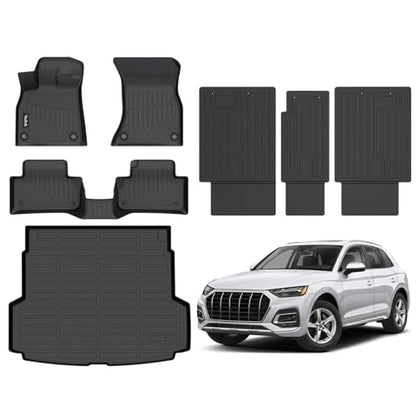 Floor Mats & Cargo Liner Backrest Mat for Audi Q5 / SQ5 2025 2026 All Weather Liners Custom Fit Audi Q5 SQ5 2025 Waterproof Durable Easy to Clean Accessories - style: 25|For Audi Q5/SQ5 | 2025 2026 | Backrest Set