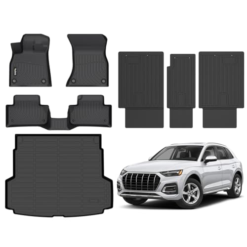 Floor Mats & Cargo Liner Backrest Mat for Audi Q5 / SQ5 2025 2026 All Weather Liners Custom Fit Audi Q5 SQ5 2025 Waterproof Durable Easy to Clean Accessories - style: 25|For Audi Q5/SQ5 | 2025 2026 | Backrest Set