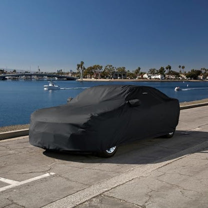 iCarCover 30-Layer Premium Car Cover Waterproof All Weather Rain Snow UV Sun Protection, 3-Series, Cascada, G35, G37, C-Class, Prius Prime, Model 3, Size C15 (See Size Chart), Sedan/Coupe - Black - color: Sedan & Coupe - Black, size: C15 for Sedan & Coupe