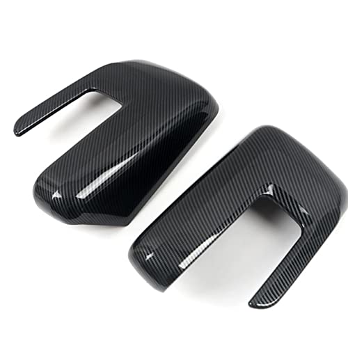 Keptrim for F150 Rearview Side Mirror Cover Trim for Ford F150 2021 2022 2023 2024 2025, ABS Carbon fiber, 2pcs - color: 2021-Carbon fiber