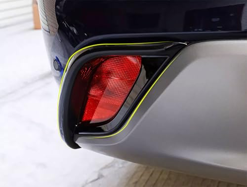 Rear Fog Light Cover Trim Compatible with Toyota Highlander 2026 2025 2024-2022, ABS Durable Exterior Car Accessories, Easy Snap-On Installation 2PCS, Glossy Black - color: Glossy Black