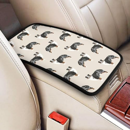 Australian Shepherd Auto Center Console Cover Universal Car Armrest Pad Waterproof Women Men Automotive Interior Accessories for Most Vehicle SUV - color: Australian Shepherd