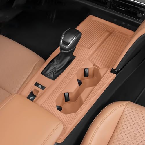 Temmis Center Console Silicone Wrap Kit for Toyota Camry 2024-2025, Full-Wrap Center Consel Electrostatic adsorption Cover for Toyota Camry-Brown - color: Brown for Center Console Wrap