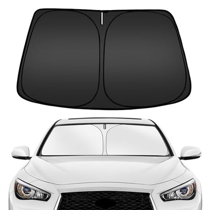 ARISMOTOR Windshield Sun Shade for Infiniti Q50 2014-2024, Custom Fit Foldable Front Window Sunshade Sun Visor Protector, Block UV Rays Keep Your Car Cooler - size: for Infiniti Q50 2014-2024