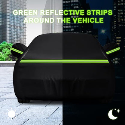 QUNSUNUS Waterproof Car Cover for Chevrolet Bel Air/150/210 1950-1957 Sedan/Coupe/Hardtop, All Weather Outdoor Car Covers with Zipper, Straps and Elastic Edge - color: for Chevrolet Bel Air/150/210