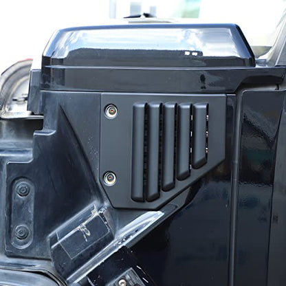 2PCS Car Side Vent Cover Hood Intake Bezel Trim Molding Compatible with 2003-2009 Hummer H2,Side Scoop Hood Cover Car Exterior Accessories (Matter Black) - color: Matter black