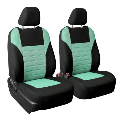 FH Group Automotive Car Seat Covers Front Set Premium 3D Air Mesh Front Seat Covers, Airbag Compatible Universal Fit Interior Accessories for Cars Trucks and SUVs - Mint - color: Mint, size: Front Set