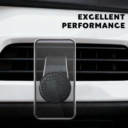 Strong Magnetic Car Phone Holder, Car Phone Mount Holder, 360° Rotatable L-Shape Air Vent/Dashboard Mount, Adjustable Air Vent Navigation Magnetic Smartphone Bracket for Auto SUV (Black) - color: Black