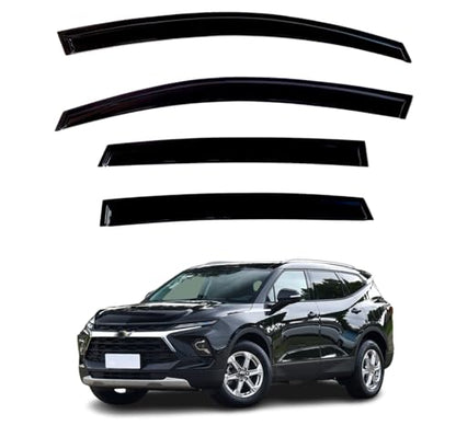 4Pcs Window Visors Vent Deflectors for Chevrolet (Chevy) Blazer 2019-2024 Rain Guards Shade - size: Blazer 2019-2024