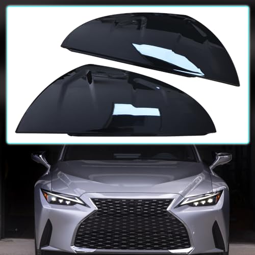 Mirror Caps Covers Compatible with Lexus Is300/Is350/IS500 2021-2023 All Models Side Door Rearview Mirror Cap Trim Accessories (Gloss Black) - size: Gloss Black