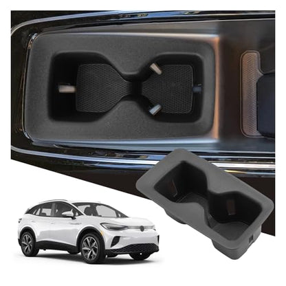 SXCY for 2023-2025 2026 Volkswagen ID.4 Accessories 2024 2025 2026 VW ID.4 Cup Holder Insert TPE Cup Holder Limiter Drink Holder Adapter Non-Slip Drink Stopper Stabilizer - color: 2023-2025 2026 VW ID.4 Cup Holder Limiter