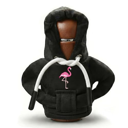 Flamingo Gear Shift Hoodie, Universal Car Shift Knob Cover, with Flamingo Icon, Aesthetic Manual Automatic Stick Shifter Cover Mini Hoodie,Cute Flamingo Car Accessories Gifts for Drivers Women Men - color: Flamingo