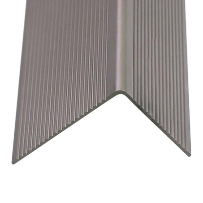 Non Slip Stair Nosing, Window Sill Nosing Plate, Staircase Ledge Guard, 10 Pieces Stair Edge Protector for Wood Stairs/Walking Surface, 1.5"X 2" Aluminum Tread, 48inch Long, Coffee - color: coffee