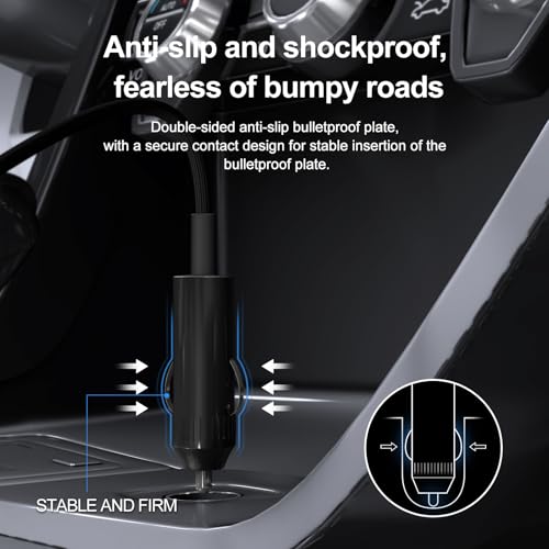 Dzytnsy 200W Car Fast Charging Station,6 Ports, Compatible with MacBook pro/Air/M5 M4 M3 M2 M1/Dell/Lenovo/HP,for iPhone 17/16/15 Series,Samsung Galaxy S26/S25 Ultra/S24 Series and More