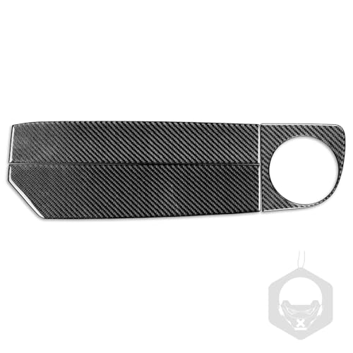 3pcs Real Soft Carbon Fiber Car Co-Pilot Dashboard Panel Anti-Scratch Strip Trim Sticker Compatible with Ford Mustang GT/Shelby 2009 2010 2011 2012 2013 2014 Auto Interior Accessories Black - color: Co-pilot Dash Panel