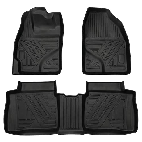 Prius Floor Mats for Toyota Prius 2012-2015 (Not fit Plug in,V or C) 3D TPE All-Weather Protection Floor Mats Waterproof, Durable, Anti-Slip, Odorless Front & 2nd Row Dedicated Toyota Prius Floor Mat - size: for Toyota Prius 2012-2015
