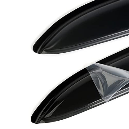 94240 Side Window Wind Vent Deflector, 4pcs Out-Channel Rain Guards Set, Window Visor fit for 2002-2006 Chevy Trailblazer EXT & GMC Envoy XL,2003-2008 Isuzu Ascender - size: 02-06 Chevy Trailblazer EXT