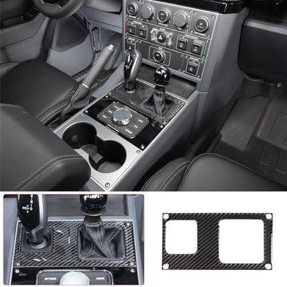 Car Center Console Panel Cover Trim Compatible with INEOS Grenadier 2020-2024, Soft Carbon Fiber Gear Shift Panel Trim Cover Trim Anti-Scratch Panel Frame Protection Interior Accessories