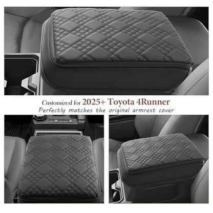 SKTU 2025 2026 4Runner Armrest Cover for 2025 2026 Toyota 4Runner Center Console Cover Toyota 4Runner 2025 2026 Accessories 2025 2026 4Runner Soft Center Console Cushion-Durable - color: for 2025 2026 4Runner Black-A