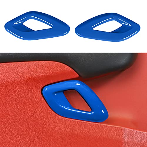 Voodonala for Dodge Challenger 2015-2023 Car Door Inner Door Handle Cover Trim Accessories for Dodge Challenger 2015-2023(Blue,2pcs/Set) - color: Blue