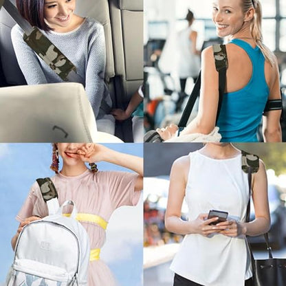 ZINZ Ultra Thick & Breathable Universal Shoulder Pad Cushion for Bag - Long & Comfort - color: Camouflage Green