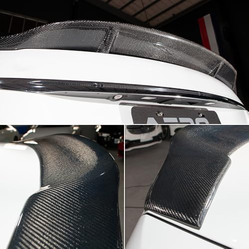 AeroBon Real Carbon Fiber Trunk Spoiler Compatible with 2014-2020 Audi A3 S3 RS3 Spoiler 8V Sedan Rear Spoiler (RT Style) Race Tail - size: RT