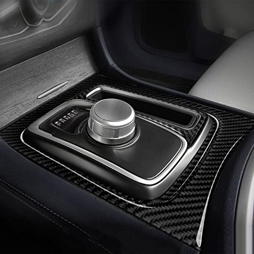 Car Gear Shift Panel Decals for 2015-2023 Chrysler 300 / 300C / 300S / Limited/Touring Accessories Carbon Fiber Interior Stickers - color: Gear Shift Frame