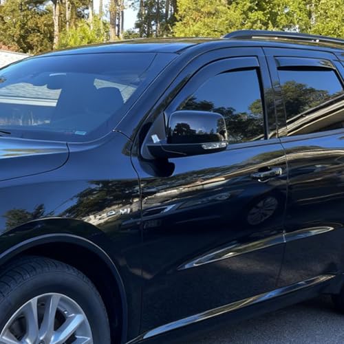 in-Channel Window Visors Sun Rain Guards Vent Deflctors Window Shade for Nissan Rogue 2021-2026 Wind Deflector with Clips 4pc Dark Smoke - size: For Nissan Rogue 2021-2026
