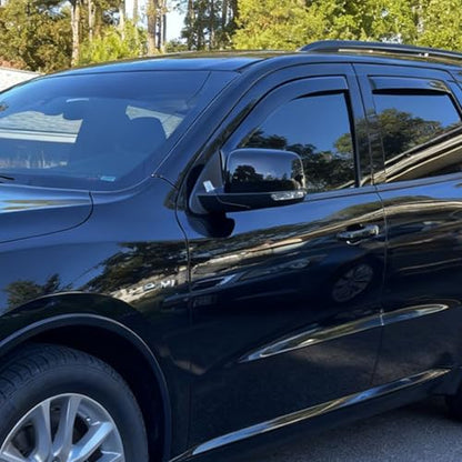 in-Channel Window Visors Sun Rain Guards Vent Deflctors Window Shade for Nissan Rogue 2021-2026 Wind Deflector with Clips 4pc Dark Smoke - size: For Nissan Rogue 2021-2026