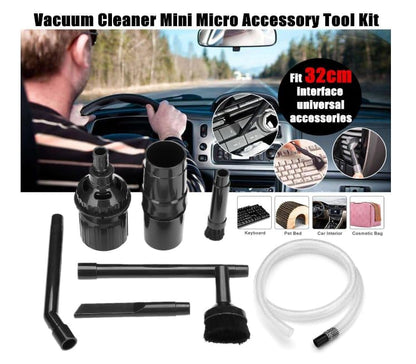 9 Piece set Mini Micro Tool Universal Vacuum Cleaner Attachments, Vacuum Attachment Kit w/Keyboard Crevice Cleaning Tool Part 32-4901-04